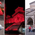Il Duomo di Amalfi si colora di rosso per dire basta alla Violenza sulle Donne /foto