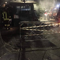 Ravello: in fiamme guardiola del parcheggio, possibile corto circuito interno /FOTO