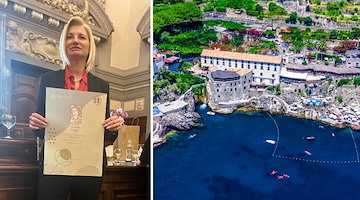 All'imprenditrice Anna Camera D'Afflitto il premio “Venere d'Oro" per la gestione innovativa dell’Hotel Marmorata di Ravello