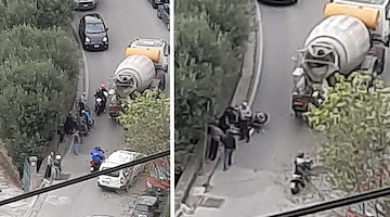 Ravello, incidente tra moto e camion betoniera: centauro in ospedale