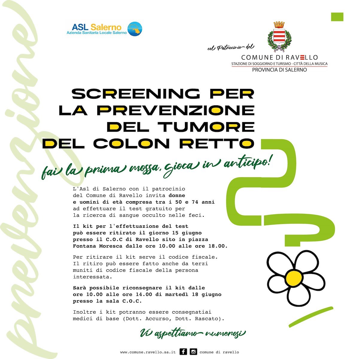 Ravello Notizie - Ravello, 15 Giugno Screening Per La Prevenzione Del ...